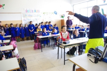 Corso di evacuazione Scuola Elementare Acquarica Protezione Civile "LA FONTANA"